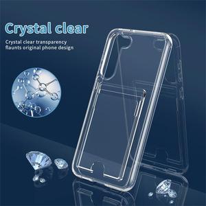 Custodia a portafoglio <span class=keywords><strong>trasparente</strong></span> semplice per Slot per schede per <span class=keywords><strong>Samsung</strong></span> S23 Plus <span class=keywords><strong>Cover</strong></span> in acrilico <span class=keywords><strong>trasparente</strong></span> antiurto per S23 ultra S22 <span class=keywords><strong>S21</strong></span> S20 FE - Product Image 6