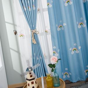 Prezzo speciale cute cartoon <span class=keywords><strong>arcobaleno</strong></span> blackout tenda per la camera da letto della ragazza del ragazzo - Product Image 1