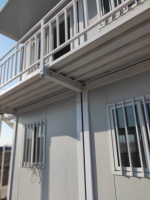 Conteneur de stockage préfixe confortable, maisons photovoltaïques, camping, modulaire, Installation rapide, paquet plat, conteneur de 20 pieds