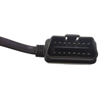 Cable de Extensión OBD J1962, 1 Macho a 2 Hembras, Divisor de 16 Pines, Conectado, Negro, Ruisheng
