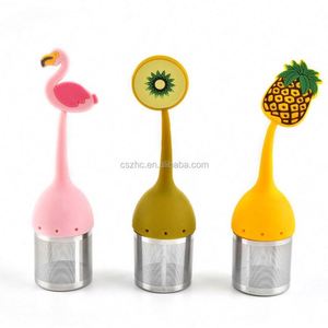 <b>Tea</b> <b>Infuser</b> Custom Xmas Design Stainless Steel Flamingo Fruit Shape Silicone <b>Tea</b> <b>Infuser</b> - Product Image 2