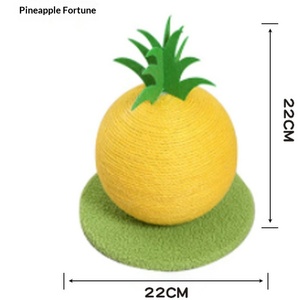 Poste Rascador para Gatos con Forma de Fruta de Sisal, Fresa, Naranja, Piña, Mesa de Billar, Estructura para Trepar para Gatos Pequeños, Juguete para Afilar Uñas de Gato - Product Image 4
