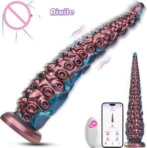 Vibromasseur Dildo Monstre Tentaculaire avec 10 Modes de Vibration, Télécommande par Application, Ventouse, pour Clitoris et Point G, Jouets pour Adultes - Product Image 1