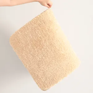 YFL Großhandel billig rutsch feste Bad Teppich schnell trocknen Shag Teppich wasser absorbierende Bade matte weiche Plüsch Mikro faser Bad Teppich