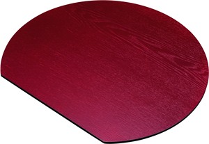 Set de table demi-lune de style japonais, réversible (rouge/noir), 36 cm, pour plateaux de service, vaisselle japonaise, Nouvel An, café - Product Image 5