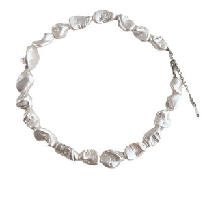 <strong>Boho</strong> Chic Handmade Baroque Pearl <strong>Necklace</strong> for Women Irregular Style - Product Image 5