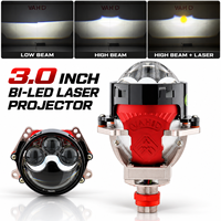 Proyektor Lampu Depan Laser Bi LED 6000K 12V 24V Sinar Tinggi Rendah Kustom untuk Retrofit Otomotif bagi Distributor Pencahayaan Otomotif
