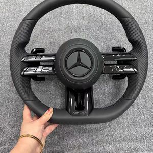 Volant de voiture en cuir élégant pour <span class=keywords><strong>Mercedes</strong></span> ML350 ML400 R320 R350 R400 C180 Facelift Upgrade - Product Image 2