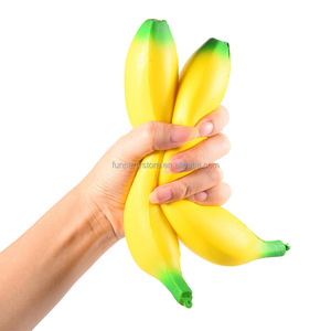 Juguete Blandito de Fruta Personalizado, Squishy de Plátano Amarillo de Subida Lenta para Niños, Alivio de la Ansiedad, Material PU - Product Image 1