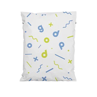 Sacs en plastique polyester feuille expédition vêtements noir poly vente en gros impression poignées personnaliser colis biodégradable courrier