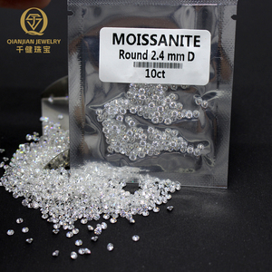 Diamante Suelto de Moissanita Pura, Corte Brillante Redondo, Blanco, Sintético, DEF VVS, 1mm 2mm 3mm - Product Image 3