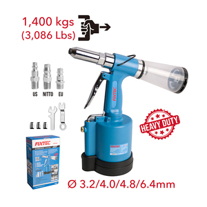 Pistolet à rivets pneumatique hydraulique automatique FIXTEC 1/4'' robuste, pratique, 90 PSI/6,3 bars, riveteurs à air FAHR64, rivets FAHR64 - Product Image 3