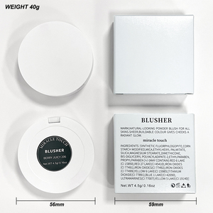 Nouveau paquet joue vegan blush <span class=keywords><strong>mini</strong></span> maquillage blush logo personnalisé haute teneur en pigments marque privée blush crème - Product Image 5