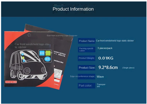 สติกเกอร์ติด<span class=keywords><strong>รถ</strong></span>ยนต์แบบไม่ใช้กาว ฟิล์มติดกระจกหน้ารถแบบไม่ใช้กาว สำหรับติดป้ายใบอนุญาต ป้าย<span class=keywords><strong>ภาษี</strong></span> ป้ายรับรองการตรวจสอบ - Product Image 5
