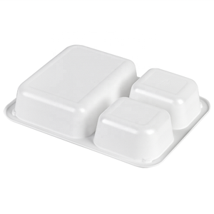 Factory Custom Plastic Cpet <strong>Food</strong> <strong>Trays</strong> Black/White Container 3 Compartments Dual Ovenable Cpet Prep Meal <strong>Tray</strong> with Lid - Product Image 6