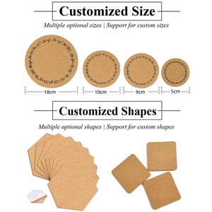 Posavasos de Corcho Personalizados <span class=keywords><strong>con</strong></span> Logotipo Impreso, Posavasos para Bebidas al por Mayor, Posavasos Redondos de Corcho Ecológicos para Sublimación - Product Image 4