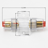 Su geçirmez AGU Sigorta Tutucu 10x38mm 12V Araç Ses Stereo Amplifikatörü Denizcilik Otomotiv için Sıralı Sigorta Tutucu