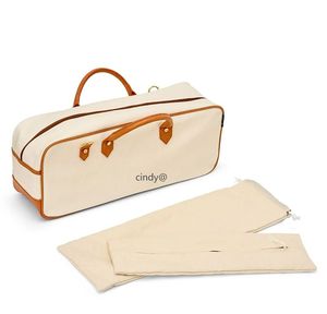 Borsa da viaggio per Mahjong con finiture in pelle PU, custodia portatile per il gioco, borsa organizer per set Mahjong - Product Image 5