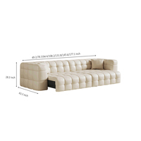 Canapé en Cuir Électrique pour Salon – Simple et Moderne, avec Fonctions Réglables et Extensibles, Canapé Multifonctionnel