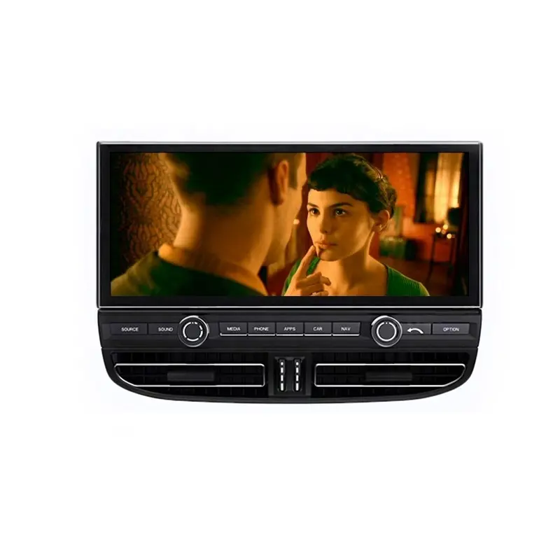 Autoradio Android, écran tactile 12.3 ", Navigation GPS, lecteur DVD, stéréo, pour voiture Porsche Cayenne (2011, 2017)