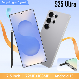 <span class=keywords><strong>Teléfono</strong></span> S25 Ultra 5G con Diseño sin Bisel, Pantalla HD de 7.3 Pulgadas y 120Hz, Android 15, Octa Core, Cámara de 108MP, Batería de <span class=keywords><strong>Más</strong></span> de 8000mAh, Doble SIM - Product Image 2