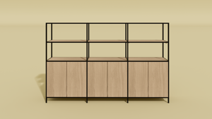 Hiện đại mô-đun thân thiện với môi trường Đen melamine thương mại Tủ hồ sơ Tủ Sách hiển thị giá từ sàn đến trần siêu thị bệnh viện - Product Image 5