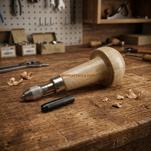Outil rotatif à manche en bois avec pointe en fer modèle 466A pour le perçage de bijoux - SUNRISETOOLS.COM - Product Image 5