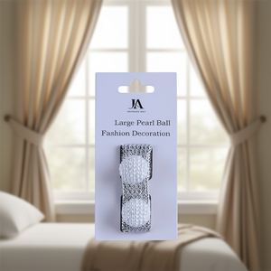 Fermatende Vintage Ja con Perle Grigie, 6 Pezzi, Chiusura a Scatto, Design a Cinghia, Decorazione per Finestre della Camera da Letto - Product Image 2