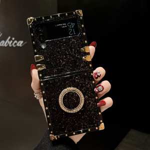 NOUVEAU pour <span class=keywords><strong>Z</strong></span> <span class=keywords><strong>Flip</strong></span> 6/5/<span class=keywords><strong>4</strong></span>/3/7 Étui de téléphone mobile en TPU+PC antichoc avec design luxueux brillant - Product Image 5