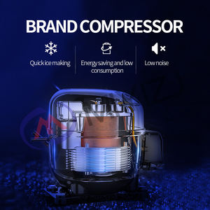 80 किलो/24 घंटे स्वचालित स्टेनलेस स्टील बर्फ क्यूब निर्माता बर्फ बनाने वाली मशीन व्यावसायिक बर्फ मशीन व्यवसाय के लिए - Product Image 4