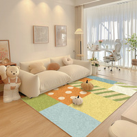 Cremefarbener Teppich für Wohnzimmer, Minimalistische Atmosphäre für Schlafzimmer, Luxuriöses und Hochwertiges Sofa, Couchtisch und Decke
