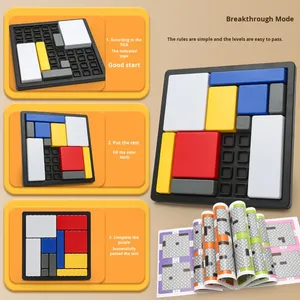Cubos educativos interactivos para niños, bloques de construcción de plástico, juegos EN71, rompecabezas lógico para inteligencia de pensamiento lógico - Product Image 2