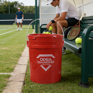 Balles <span class=keywords><strong>de</strong></span> <span class=keywords><strong>tennis</strong></span> sans pression 2026 ODEA DIAMOND 57% Laine, approuvées ITF, durables, <span class=keywords><strong>seau</strong></span> portable <span class=keywords><strong>de</strong></span> 72 balles, balles d'entraînement - Product Image 4