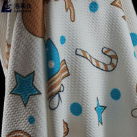 Tissu à puces blanc en Polyester Spandex, 20 pièces, étoffe solide à impression numérique, vente en gros