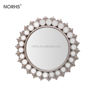 Viejo elegante Jardín <span class=keywords><strong>de</strong></span> <span class=keywords><strong>la</strong></span> <span class=keywords><strong>casa</strong></span> <span class=keywords><strong>de</strong></span> corredor <span class=keywords><strong>de</strong></span> pared antiguo espejo redondo <span class=keywords><strong>de</strong></span> vidrio vintage personalizado - Product Image 1