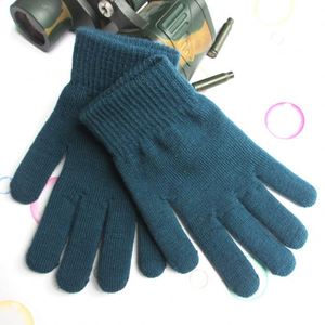 Gants d'hiver épais et chauds en <span class=keywords><strong>peluche</strong></span> unie, couleur unie, vente en gros YJ018, gants de qualité à prix abordable - Product Image 3