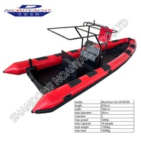 Bateau pneumatique semi-rigide (RIB) de 8,7 m avec coque en aluminium robuste en Hypalon