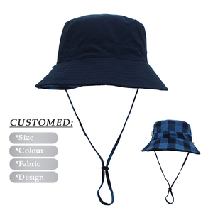 Nouvel arrivage Chapeau seau en polyester à séchage rapide, imprimé à large bord, imperméable, chapeau de pêcheur réversible d'extérieur, soleil d'été - Product Image 1