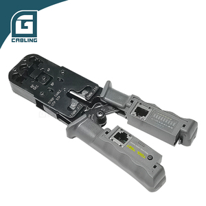 Gcabling - El Mejor Kit de Herramientas de Prensado RJ45 con Probador de Cables LAN, para Redes RJ12, RJ11, 4P, 8P, 6P, Pin <span class=keywords><strong>Cat</strong></span> <span class=keywords><strong>6</strong></span> - Product Image 1
