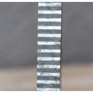 PARISLOFT Mini <b>Christmas</b> <b>Tree</b> Shape Tabletop Decor, <b>Wood</b> and Galvanized Metal Xmas Ornaments with Cutout Metal Snowflake,Grey an - Product Image 4