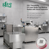 Machine de marquage de bouchons de bouteilles au laser UV, inspection visuelle, rejet automatique des défauts, système de traçabilité GS1