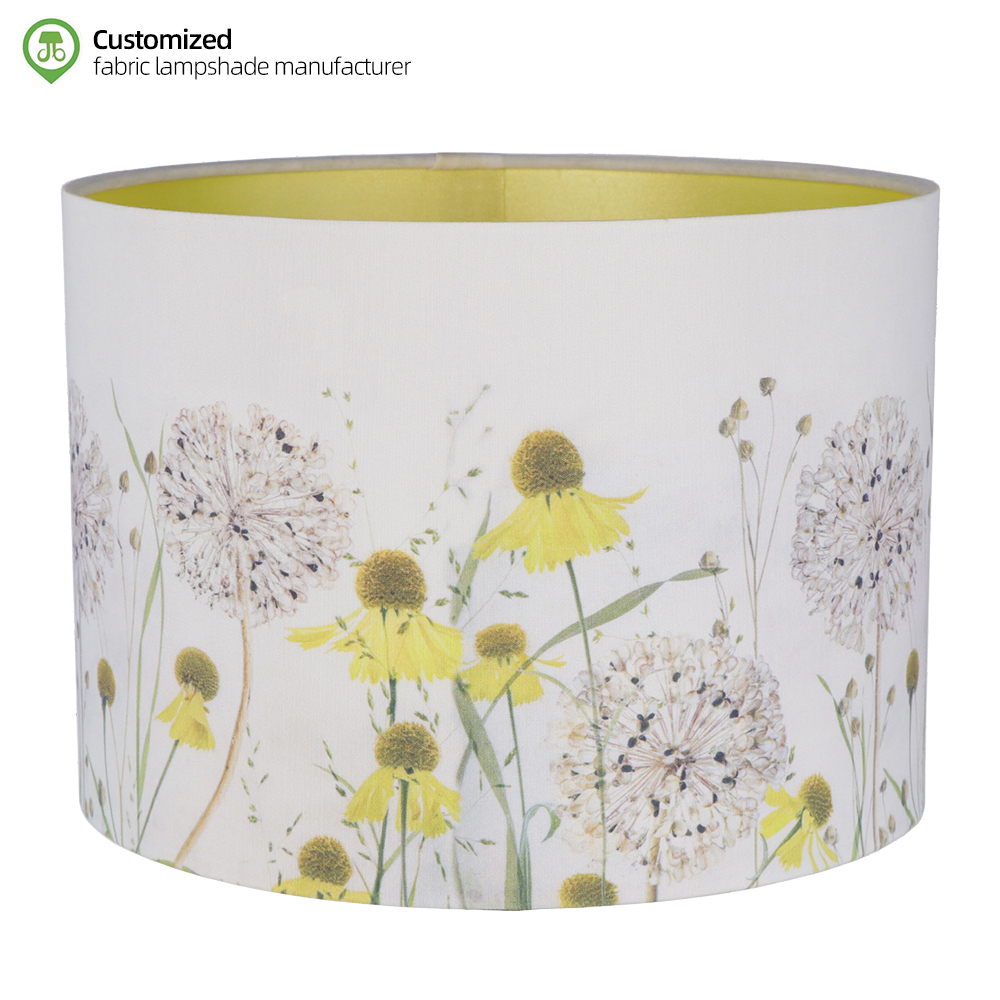 Hot Selling Hanging Lamp Cover Eco-Friendly Printed Hanging Velvet Lamp Shade Modern Ceiling Light Shade