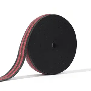 China Manufacturer Lurex Elastic Shining Elastic Custom Belt Pattern Elastic Band Stripe Webbing product golden supplier elastic