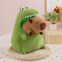 Gros poupées en peluche Capybara grand crocodile vert Capybara jouets en peluche pour cadeau