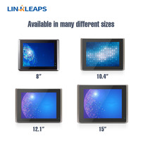 Panel PC Industrial Linkleaps de 15 Pulgadas con Panel Táctil Impermeable IP65, Intel N2600 J1900, LAN Dual GbE, RS232 y RS485 Dobles
