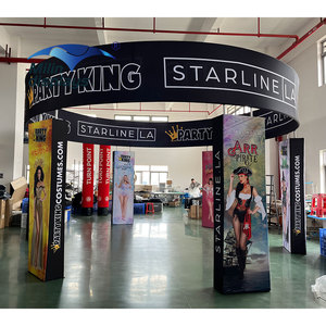 20x20ft tùy chỉnh Triển Lãm Đứng đảo triển lãm thương mại gian hàng vải di động hiển thị Backlit backwall hộp Đèn - Product Image 5