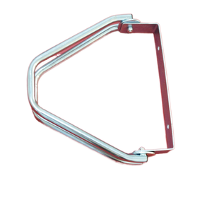 Support mural pour vélos de toutes tailles, finition argentée galvanisée à froid, capacité de charge de 30 kg, marque HONG SEN, support de stationnement pratique - Product Image 4