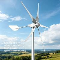 Éolienne solaire complémentaire MAX-1000W 24V, petite éolienne d'ingénierie à haute efficacité avec rotor de 1,6 m