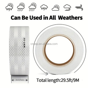 5厘米 * 10m白色DOT-C2反光带安全醒目贴纸防水反光带车载条 - Product Image 5