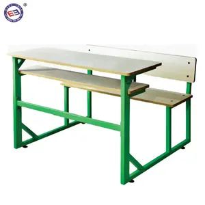 Moderna scuola primaria mobili panchina set di uso degli studenti di compensato di legno scrivania e sedia